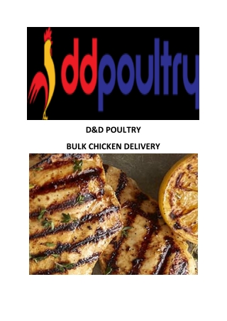 Bulk Chicken Delivery