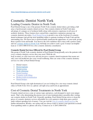 Cosmetic Dentist North York(1)