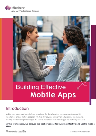 Mobile App Development Services | Mindtree