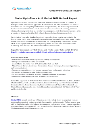 Hydrofluoric Acid Market Forecasts to 2028