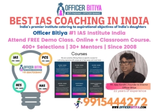 Best IAS Coaching in India