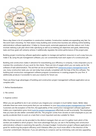 Construction Job Administration Software Application - Need these days's Buildin