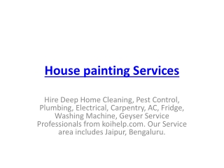 House painting Services