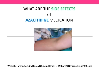 What are the Side effects of Azacitidine