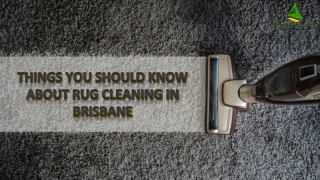 Things You Should Know About Rug Cleaning in Brisbane