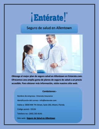 Seguro de salud en Allentown