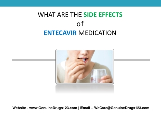 What are the side effects of Entecavir