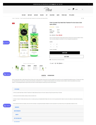 Fresh Cucumber Face Wash