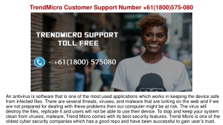 How to Change TrendMicro Email Address or Password  61(1800)-575-080