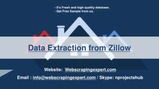 Data Extraction from Zillow