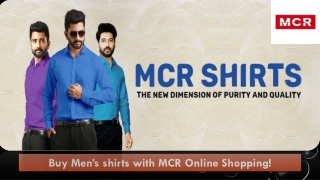 Buy Men’s shirts with MCR Online Shopping!