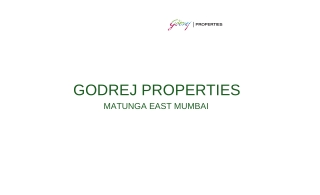 Godrej Matunga East Mumbai, E Brochure _ Godrej Properties