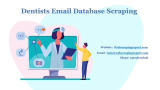 Dentists Email Database Scraping 