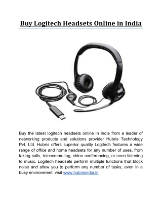 Buy Logitech Headsets Online in India