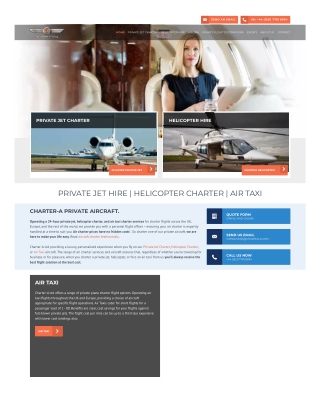 Private jet Charter with a new fleet of private jets fully licensed and insured