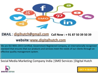 Social Media Marketing Company India |SMO Services |Digital Hutch