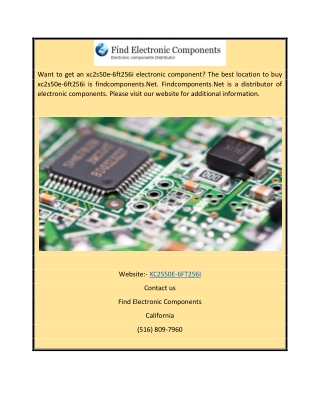 Get Xc2s50e-6ft256i at Low Price | Findcomponents.net