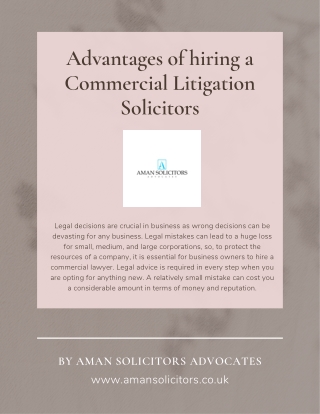 Hire the best Commercial Litigation Solicitors in Birmingham