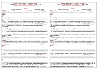 TESTE DE EVALUARE 12 PROBLEMELE GLOBALE