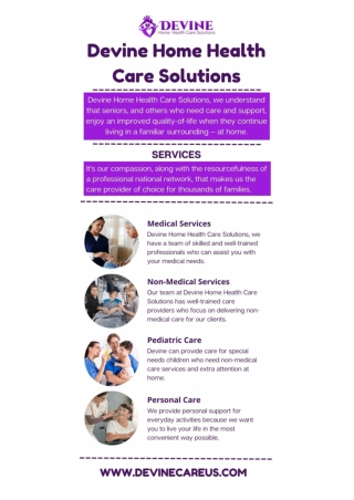 Devine Home Health Care Solutions - Home Health Care in Oklahoma