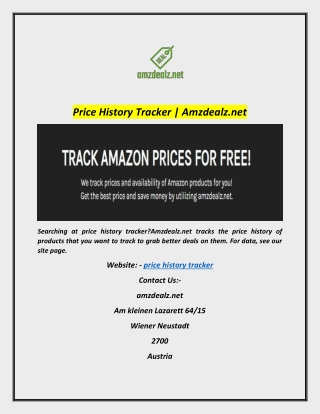 Price History Tracker | Amzdealz.net