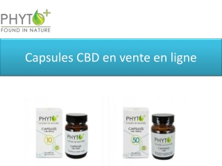 Capsules CBD en vente en ligne