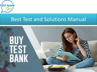 Best Test and Solutions Manual