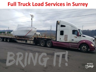Full Truck Load Services in Surrey