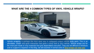 4 COMMON TYPES OF VINYL VEHICLE WRAPS | RELOAD DETAILING