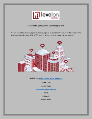 Social media agency jakarta  Levelondigital