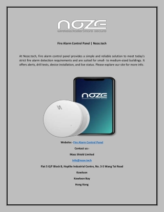 Fire Alarm Control Panel  Noze.tech