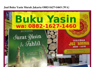 Jual Buku Yasin Murah Jakarta Ô882·1627·146Ô(whatsApp)