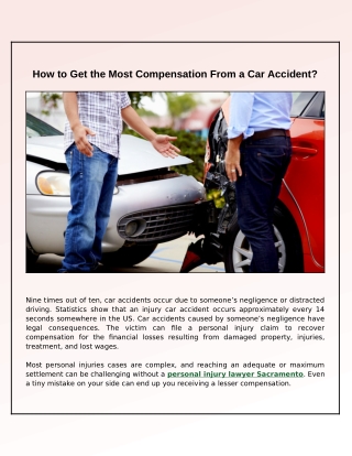 What Are Useful Tips for Obtaining Fair Compensation After a Car Accident?