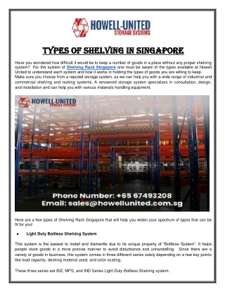 Shelving Rack Singapore