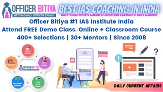 Officer Bitiya | Best IAS Coaching In India