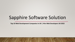 Top 10 Web Development Companies In UK-Hire Web Developers UK 2022