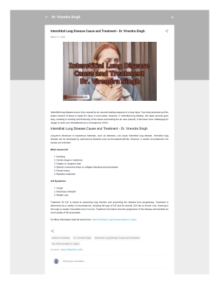 Interstitial Lung Disease Cause and Treatment - Dr. Virendra Singh