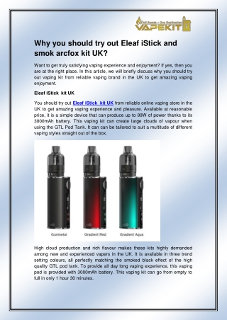 Eleaf iStick  kit UK