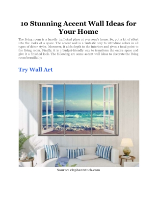 10 Stunning Accent Wall Ideas for Your Home