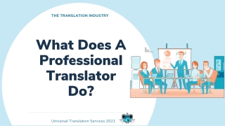 What Does a Professional Translator Do?