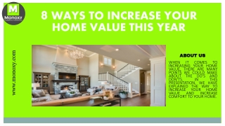 8 WAYS TO INCREASE YOUR HOME VALUE THIS YEAR