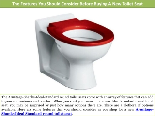 The Features You Should Consider Before Buying A New Toilet Seat