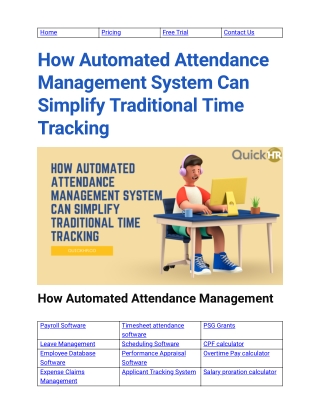 How Automated Attendance Management System Can Simplify Traditional Time Tracking