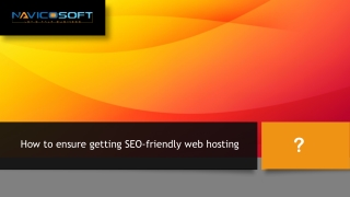 How to ensure getting SEO-friendly web hosting