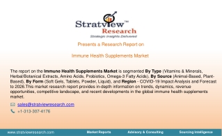 Immune Health Supplements Market Trends, Dynamics & Market Insights