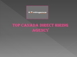 Top Canada Direct Hiring Agency