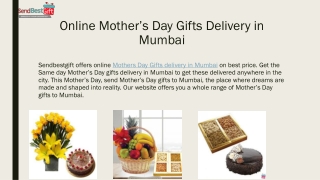 Online Mother’s Day Gifts Delivery in Mumbai