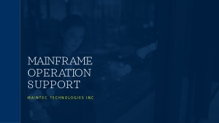 Best Mainframe operation support company in USA