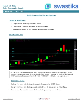 Commodity daily levels (14-March)