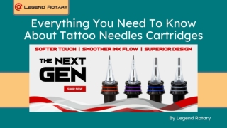 Everything You Need To Know About Tattoo Needles Cartridges